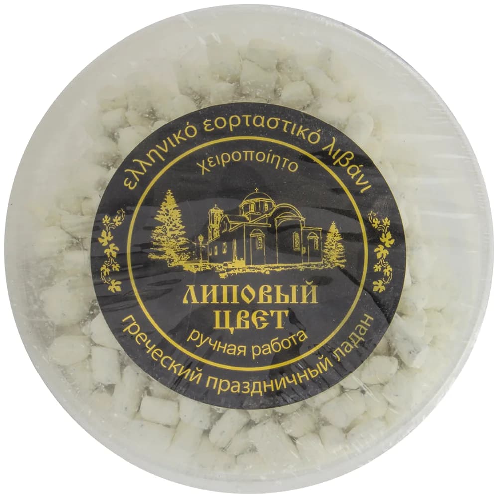 Ладан соборный «Цветок липы», белый, пластиковый бокс, 300 гр