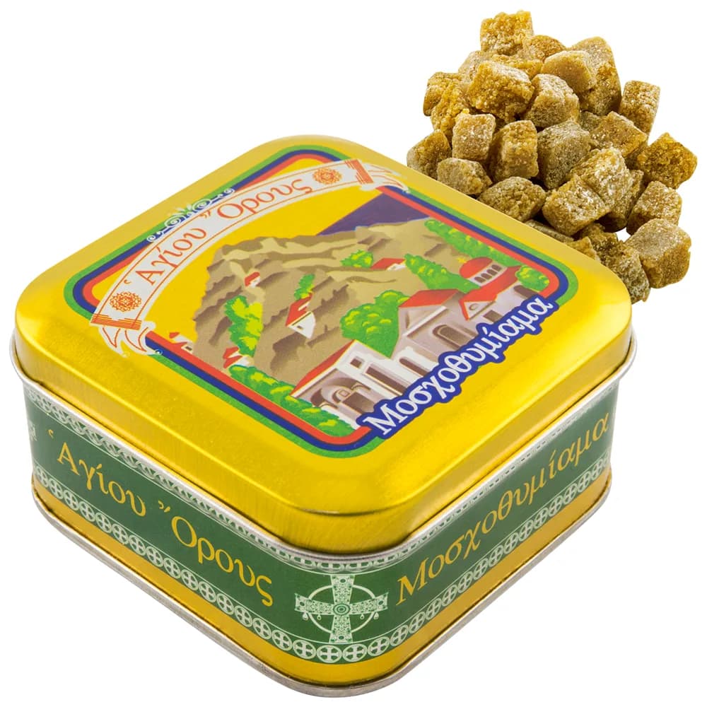 Ладан афонский «Медовая Роза», железная банка, 70 гр