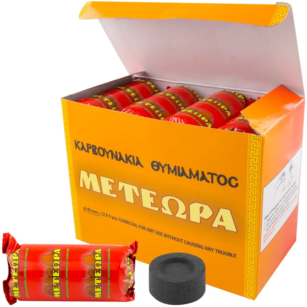 Уголь «Meteora», быстроразжигаемый, D40, 60 табл