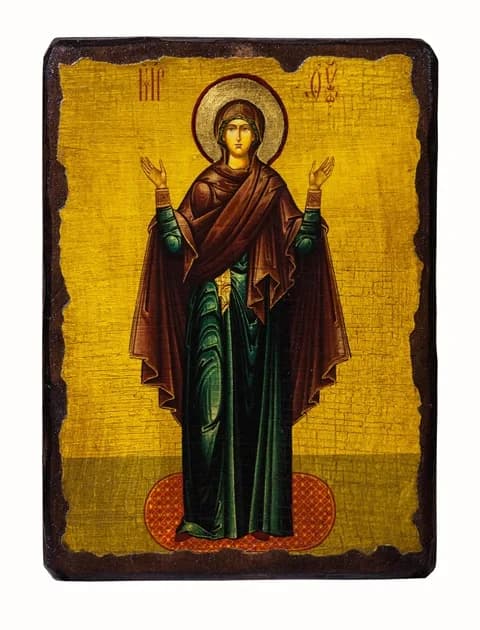 Икона «Нерушимая Стена», дерево под старину, печать-краска, 17×23 см