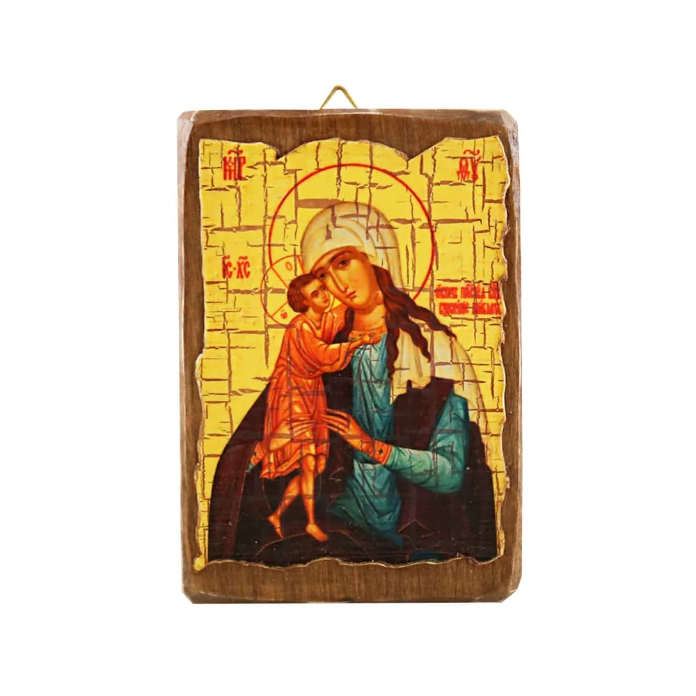 Икона «Взыскание погибших» дерево под старину, печать-краска, 7×10 см