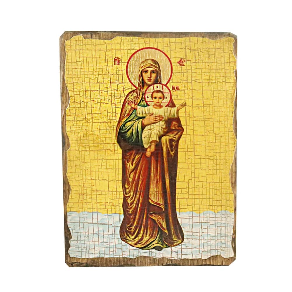 Икона «Благодатное небо» дерево под старину, печать-краска, 17×23 см