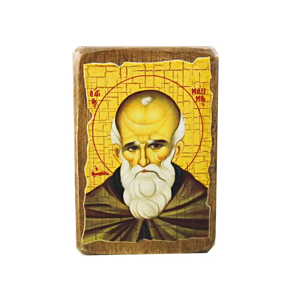 Икона «Максим» дерево под старину, печать краска, 7×10 см