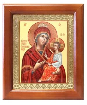 Икона «Скоропослушница», полиграфия, в багетной рамке со стеклом, 12,5×14,5 см