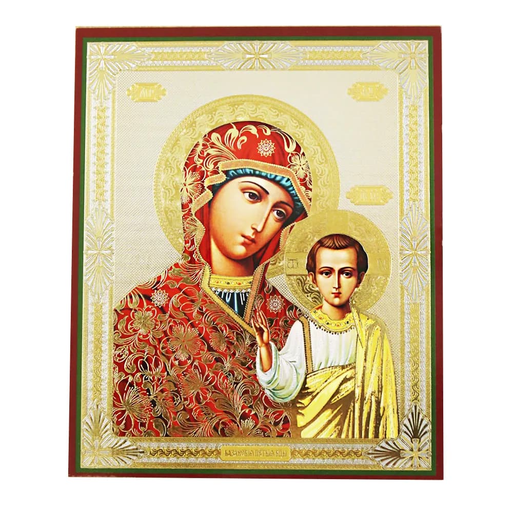 Икона «Казанская» мдф, полиграфия, 15×18 см