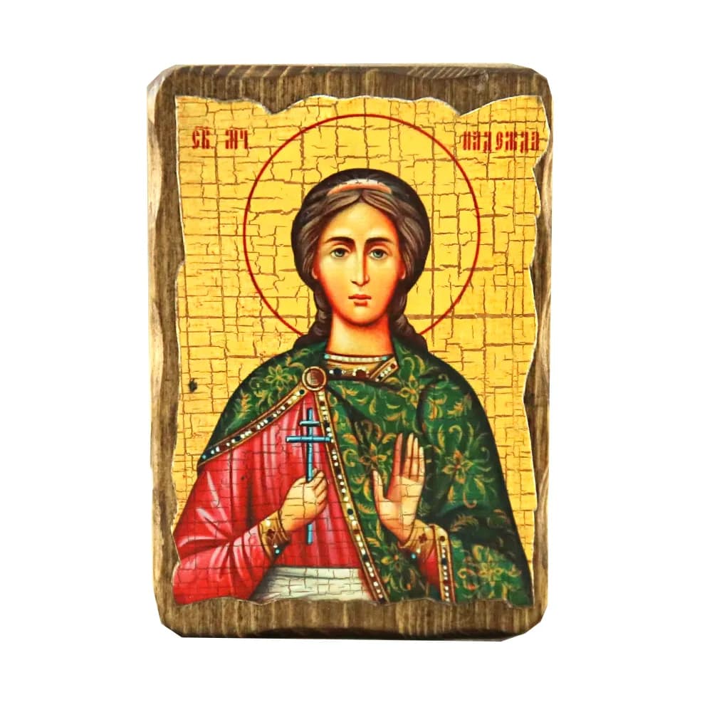 Икона «Надежда» дерево под старину, печать краска, 7×10 см
