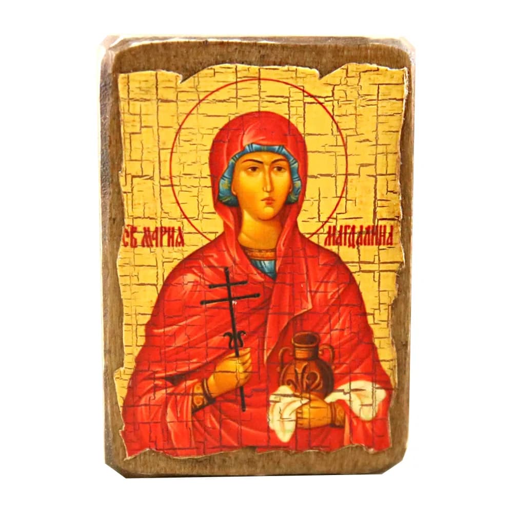Икона «Мария», дерево под старину, печать-краска, 7×10 см