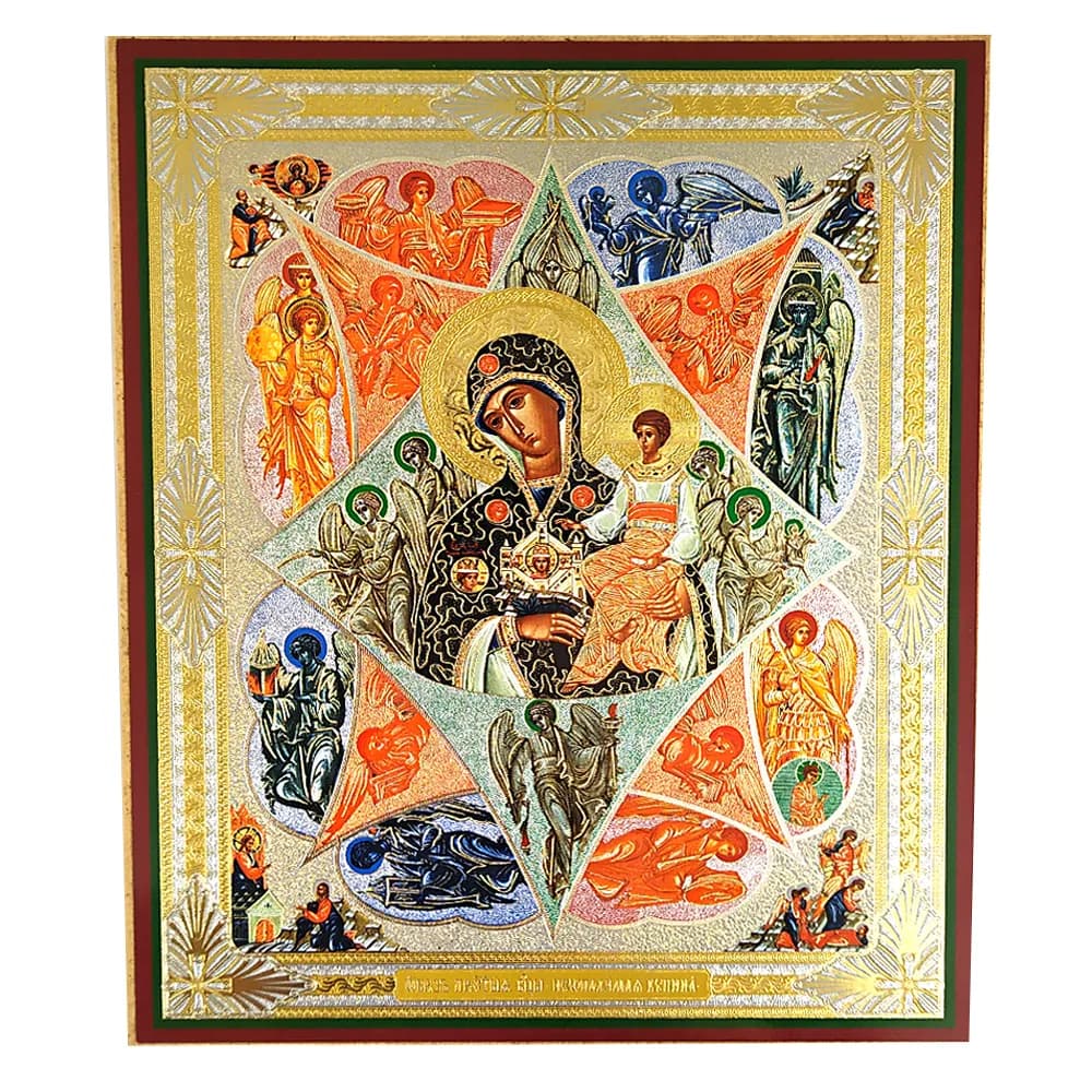 Икона «Неопалимая Купина» мдф, полиграфия, 15×18 см