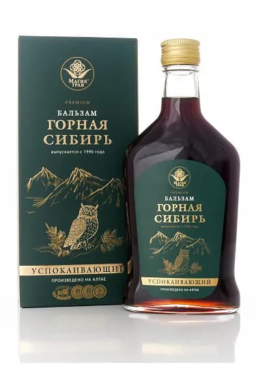 Бальзам «Горная Сибирь» успокаивающий, стекло, 250 мл, БАД