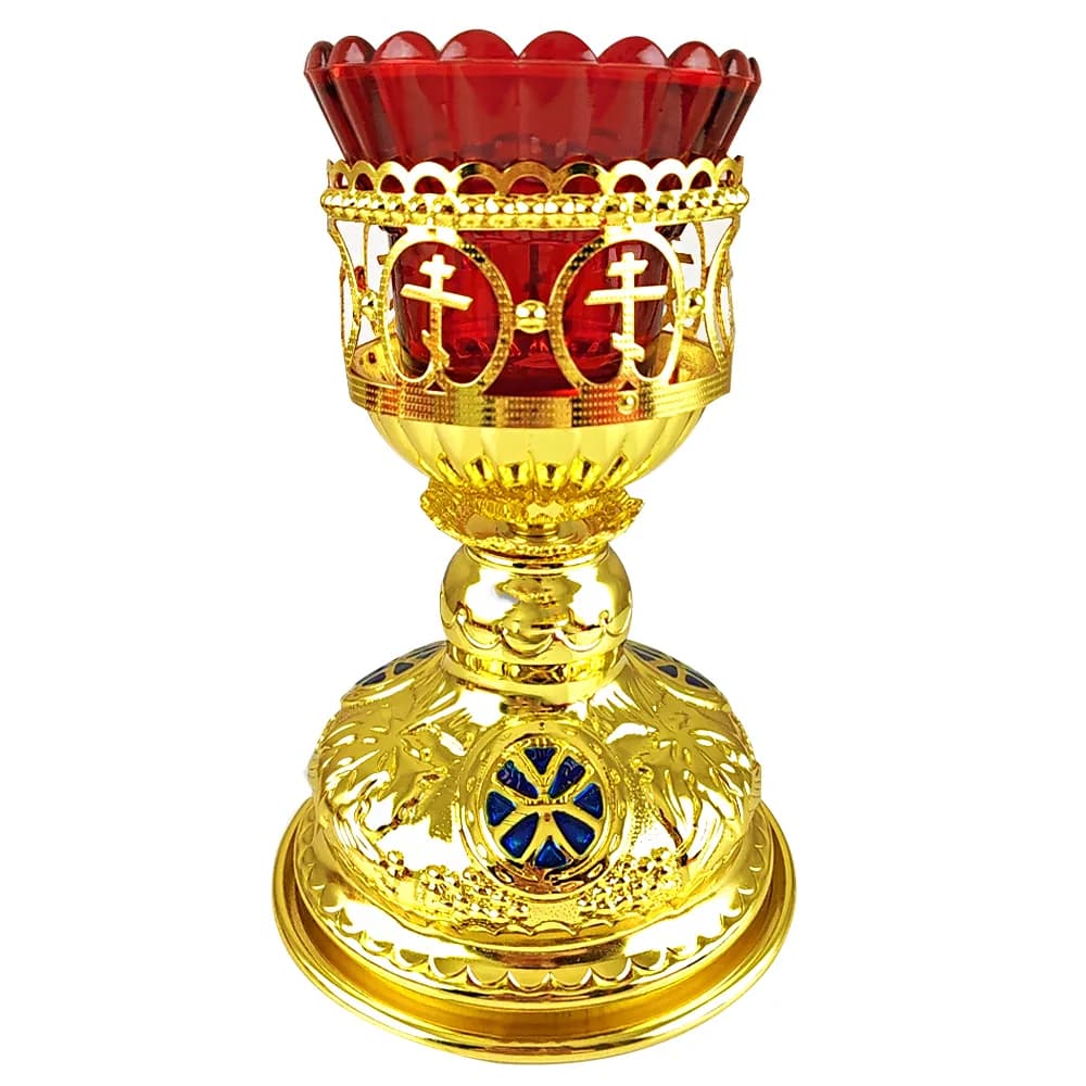 Лампада настольная, цинковый сплав, 13,5 см