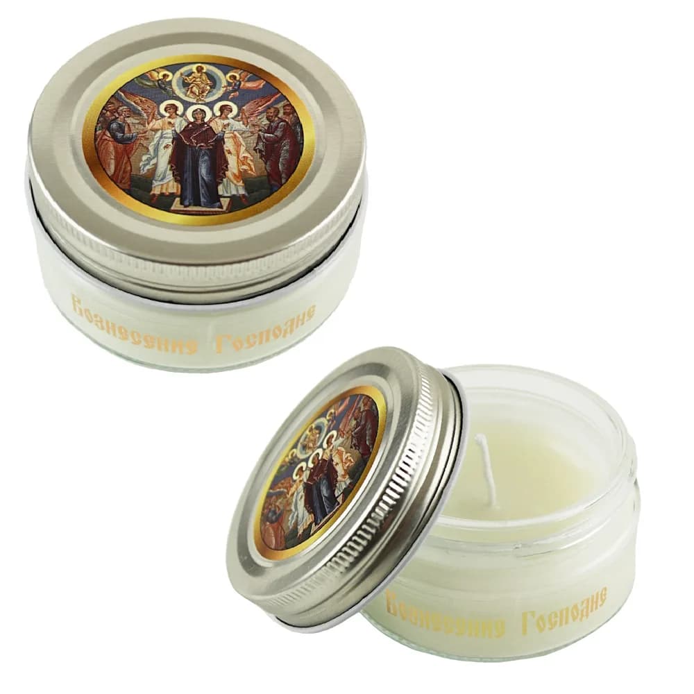 Свеча ароматическая праздничная «Вознесение Господне», стекло, 4 см