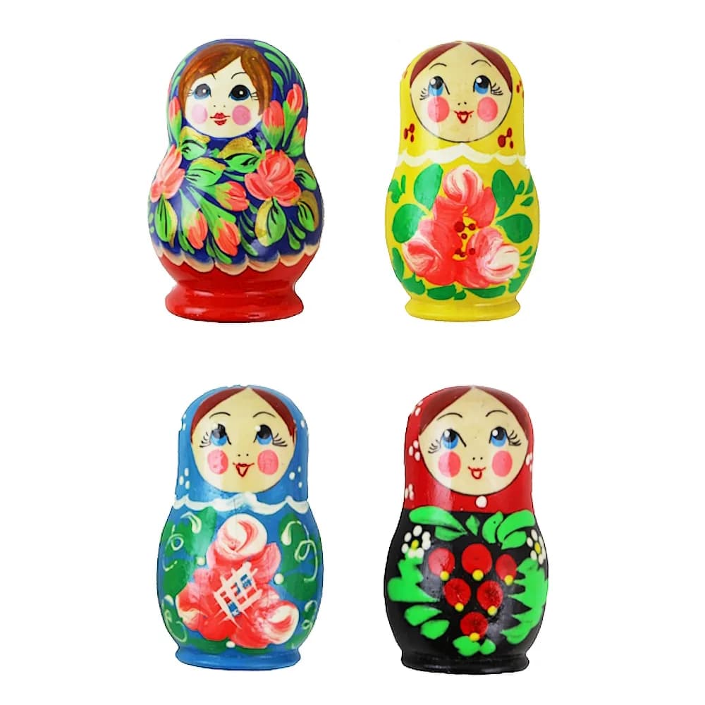 Магнит с росписью «Матрешка», 8×4.5 см