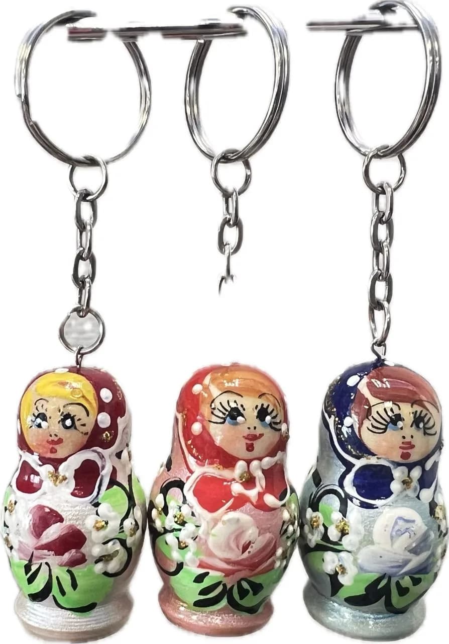 Брелок «Матрешка», с росписью, 4,5 см
