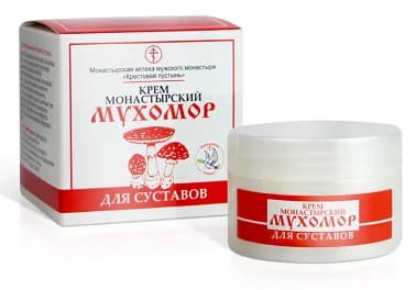 Крем Монастырский Мухомор для Суставов, пластик, 50 мл, «Солох-Аул»