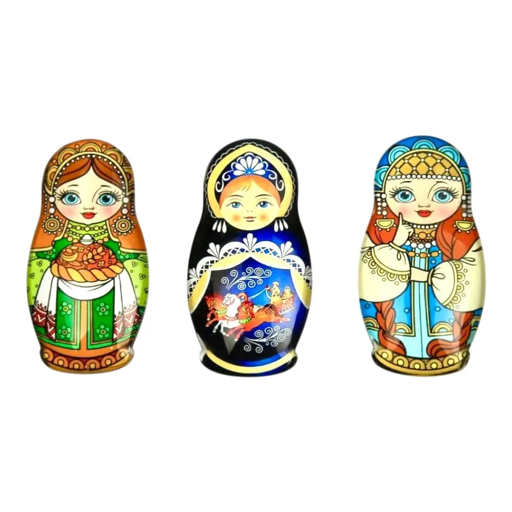Магнит «Матрешка», эпоксидная смола, 3D, цвет в ассортименте
