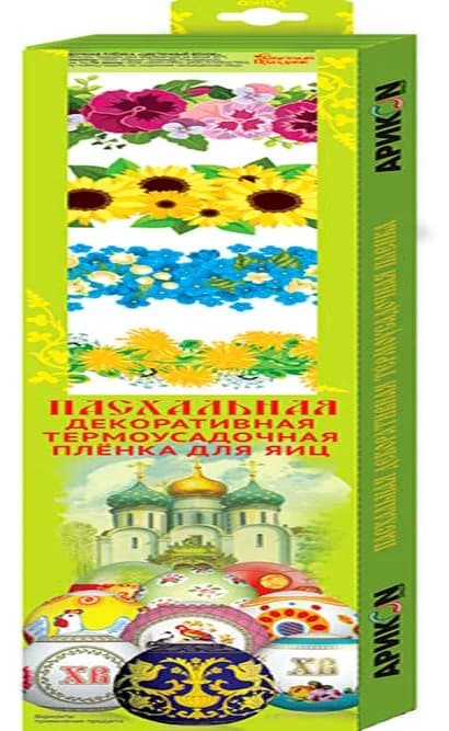 Пасхальная дек.т/у плёнка «Цветочный венок» 7 фрагментов 8×50 смшт