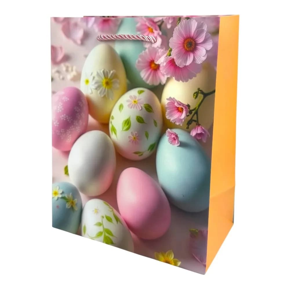 Пакет подарочный под кулич «Пасха», яйца, 18×23 см*10