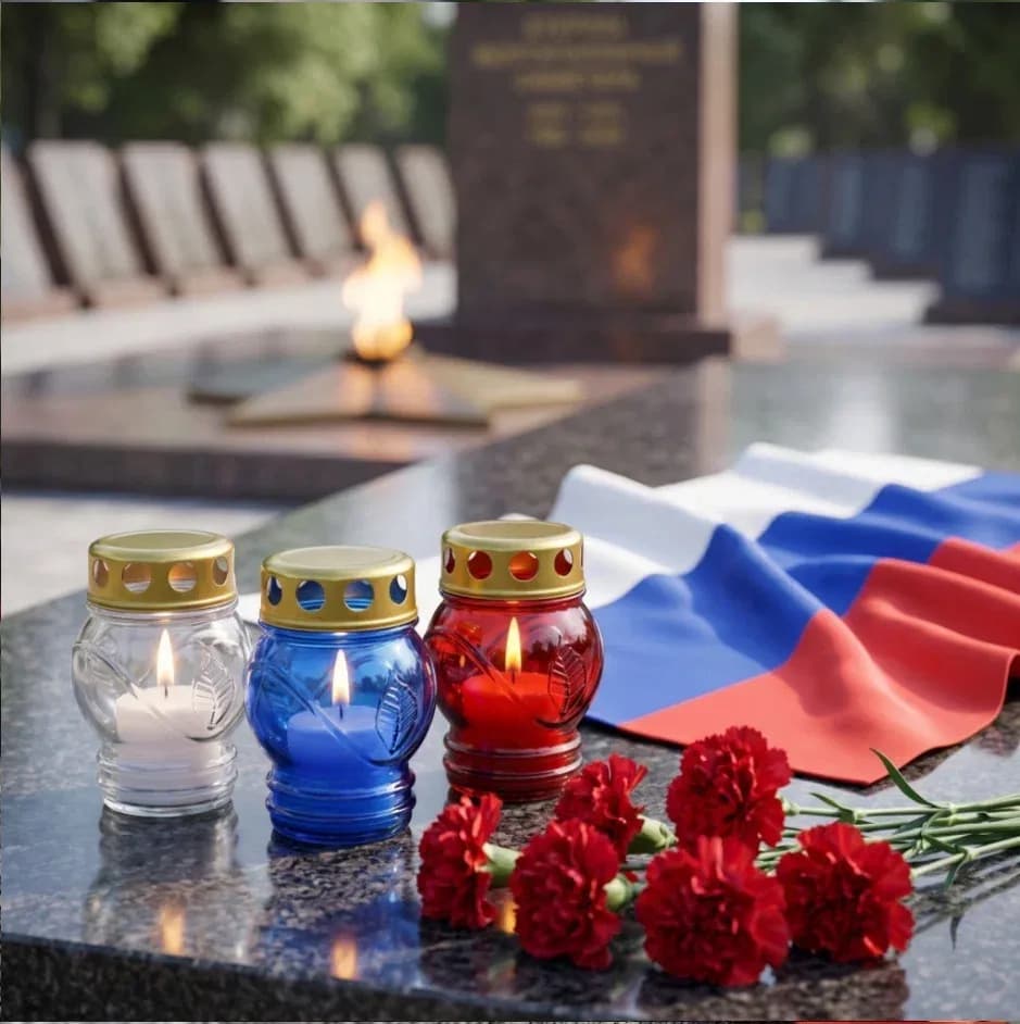 Лампада неугасимая, с сердцем, стекло, металлическая крышка, МИКС Триколор, 9,2 см