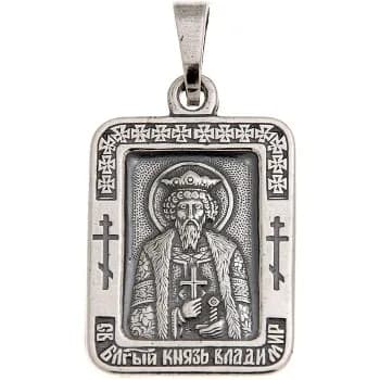 «Владимир», нательная икона(образок), серебрение