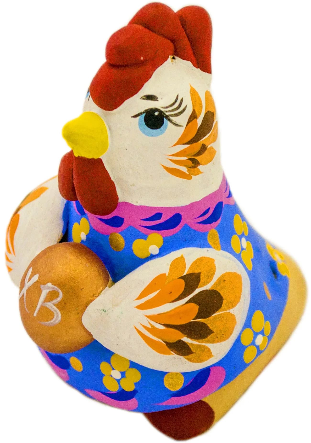 Фигурка-свисток «Курочка», керамика, 8 см