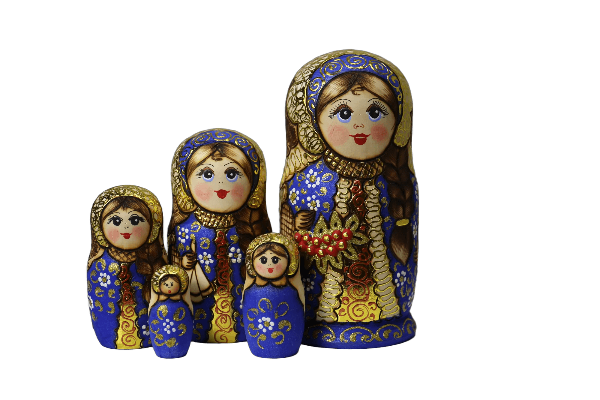 Матрешка «Смородинка», 5 кукольная, 18 см, 8,5 см